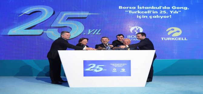 Borsa İstanbul’un Açılış Gongu Turkcell’in 25’inci Yılı İçin Çaldı