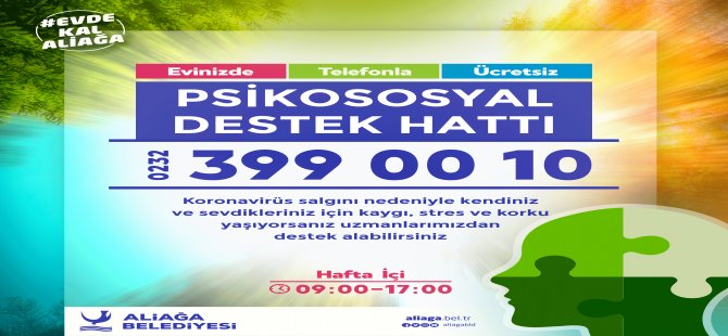 Aliağa Belediyesi’nden Psikososyal Destek Hattı