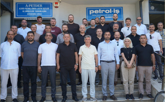 Petrol-İş Sendikası Genel Başkanı Süleyman Akyüz'den Aliağa'ya Ziyaret